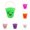 Purple,White,Orange,Pink,Hot Pink,Green, variant on 3PC Halloween Pumpkin Bucket, Pumpkin Candy Bucket Plastic Pail Party Favor Holder Halloween Party Supplies, Candy Bucket with Handle,7x7 Inch