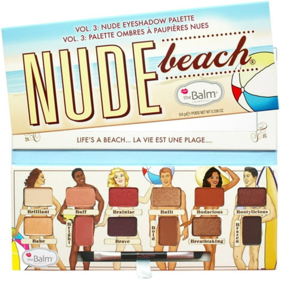 The Balm Nude Beach Eyeshadow Palette 0.33 oz Eye Shadow