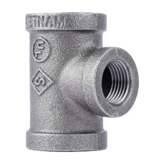 TEE RED BLK3/4X3/4X1/2"F