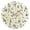 Gold, variant on Cartoon Daisies Leaves Round Wall Clock Silent Analog Battery Operated Gold Pointer Home Decor 9.84" Diameter