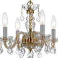 thumbnail image 2 of 1064-PB-CL-I Crystorama Lighting Crystal - Four Light Mini Chandelier in Traditional and Contemporary Style - 15 Inches Wide by 12 Inches High-Italian, 2 of 7