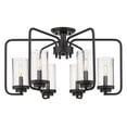 thumbnail image 1 of Golden Lighting 2380-6SF BLK-SD Holden 6-Light Semi-Flush Ceiling, Black, 1 of 1