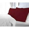 thumbnail image 3 of Royale Linens Standard Pillowcase Set of 2 - Bed Pillow Cover - 20"x26" - Red Pillowcases - 1800 Brushed Microfiber, Wrinkle & Fade Resistant - Soft & Cozy- Standard Size Pillow Case (STD,Burgundy) Burgundy Standard Pillow case, 3 of 9
