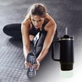 thumbnail image 4 of Unique Bargains 1 Pc Portable Flash Water Bottle Boot Light Green Silicone, 4 of 5