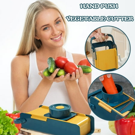 

Aueoeo Hand Push Vegetable Cutter Household Kitchen Vegetable Cutting Tool