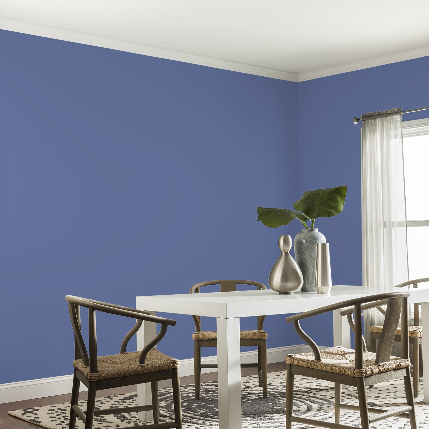 Glidden One Coat Interior Paint and Primer, Blueberry Patch / Purple, 1-Quart, Eggshell