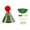 C, variant on Christmas Apple DIY Craft Kit, 5-Themed Decoration Set with Hats and Stickers, Festive Family Activity and Holiday Gift Making(D)