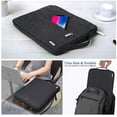 thumbnail image 2 of IBAOLE 11 11.6 12 Inch Laptop Sleeve Case with Pockets,Slim Computer Cover Bag Compatible with MacBook Air 11" 12",Surface Pro 7 6,Samsung Chromebook 3 4,Surface Laptop Go 12.4,Black, 2 of 7