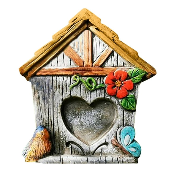 JeashCHAT 3D DIY Garden Tree Doors Miniature Door Decoration Tale Mini Gift For Kids