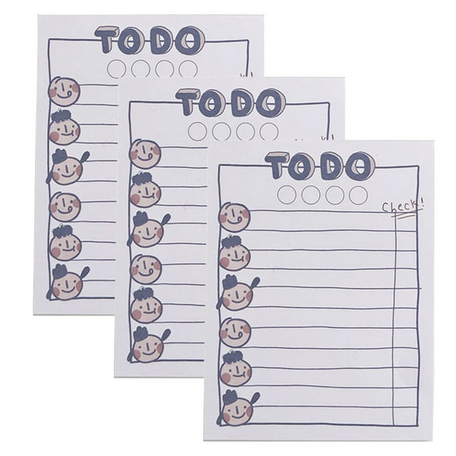 AURARMLET 3Ud Portable Notepad En Papel Para Oficina Y Uso Diario Práctico Y Compacto