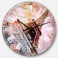 thumbnail image 1 of DesignArt Paris Eiffel TowerParis Large Wall Clock, 1 of 2