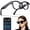 Black, variant on HEADWOLF AI Smart Glasses with Patented Magnetic Privacy Cover, 8MP Camera, 4K Image Sensor, AI Translation, Voice Assistant, Open-Ear Bluetooth Audio, 32GB Storage