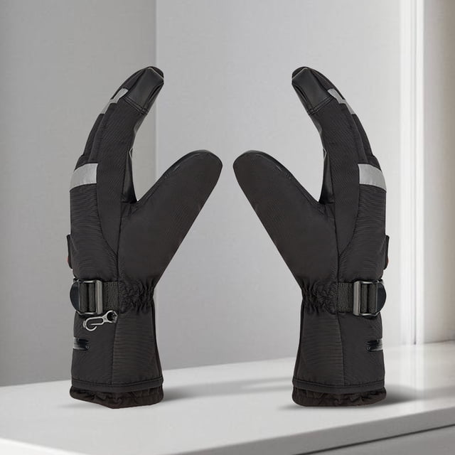 Guantes eléctricos calefactables, impermeables, para motociclismo, invierno, para snowboard, ciclismo, motociclismo, esquí al aire libre