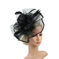 thumbnail image 5 of MESSUEN Fashion Hats for Women Fascinator Hats for Women Girl Hat Girls Tea Party Hat Fascinators Hats for Women Womens Church Hats Fashion Hat Black One Size, 5 of 9