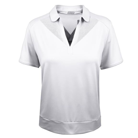 Callaway Golf Ladies Waist Length Short Sleeve Top Brilliant White Extra Large