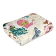 thumbnail image 3 of Kll Bird Butterfly Rose Ultra Absorbent & Soft Hand Towels For Bath, Hand, Face, Gym And Spa-27.5x16in, 3 of 9