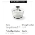 thumbnail image 2 of Salad Spinner Large 6.3 Qt, Manual Lettuce Spinner for Vegetable Prepping, One-Handed Pump Fruit Spinner, 2 of 7