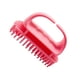 thumbnail image 1 of Cateissary Cepillo de pelo cepillo de de silicona cepillo portátil para el cuero cabelludo con Mango antideslizante Juegos de accesorios de baño Rosado, 1 of 6