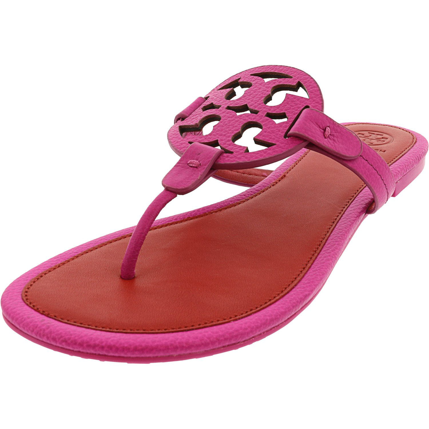 Tory Burch Women's Miller Tumbled Leather Imperial Pink