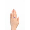 thumbnail image 3 of RYLOS Rings for Women Silver Ring XOXO Hugs & Kisses 9X7MM Gemstone & Diamond Ring July Star Ruby Jewelry for Women Size 13, 3 of 8