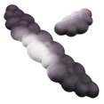 thumbnail image 1 of Keyboard Wrist Rest Cloud Shape Wristpad Mouse Leather Wrist Stand Ergonomic for Laptop Office Mouse Pad Black-White, 1 of 5