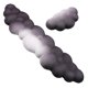 thumbnail image 1 of Keyboard Wrist Rest Cloud Shape Wristpad Mouse Leather Wrist Stand Ergonomic for Laptop Office Mouse Pad Black-White, 1 of 5
