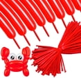 thumbnail image 1 of Globos largos ASIYUHY 260, paquete de 100 unidades, de látex rojo, 1 of 9
