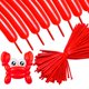 thumbnail image 1 of Globos largos ASIYUHY 260, paquete de 100 unidades, de látex rojo, 1 of 9