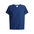 thumbnail image 5 of Athletic Works Women's and Women's Plus Relaxed ButterCore Tee with Short Sleeves, Sizes XS-4X, 5 of 6