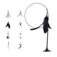 thumbnail image 3 of Bunblic Cat Teaser Toy Flexible Exerciser Handheld Teaser Toy for Prowl Jump black, 3 of 8