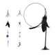 thumbnail image 3 of Juguete interactivo para gatos Yinane con ventosa y plumas negro, 3 of 8