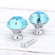 thumbnail image 3 of 2 pomos de cristal de 30 mm para puerta, con un solo orificio, para armario, cajón, color azul cielo., 3 of 6