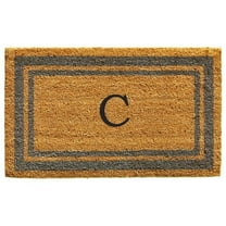 Calloway Mills Periwinkle Border 18" x 30" Monogram Outdoor Doormat (Letter C)