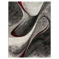 thumbnail image 5 of Paco Home Modern Designer Rug with Abstract Pattern in Grey Red - 2'8" x 4'11" (3'x5'), 5 of 5