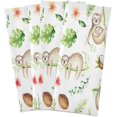 thumbnail image 2 of GZHJMY 6 Pack Cartoon Sloth Kitchen Towels, Soft Highly Absorbent Dish Towels Reusable Tea Towels Set, 28"x 18", 2 of 6