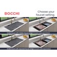 thumbnail image 7 of Bocchi 1618-0126Hp Baveno Lux 33-3/4" Undermount Double Basin Granite Kitchen Sink - Grey, 7 of 7