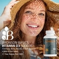 thumbnail image 3 of Suplemento Bronson de vitamina D3, 5000 UI, suministro para 1 año, 360 tabletas, 3 of 8
