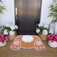 thumbnail image 5 of RLESO Easter Bunny Welcome Doormat Outdoor Rabbit Tail Coir Door Mat Outdoor Indoor Cute Entrance Door Mat Non Slip Rubber Backing for Easter Front Porch Entryway Decor, 5 of 7
