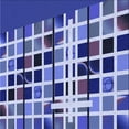 thumbnail image 1 of Ahgly Company Machine Washable Indoor Square Transitional Jeans Blue Area Rugs, 7' Square, 1 of 7