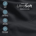thumbnail image 4 of Bare Home Luxury Bed Sheet Set - Premium 1800 Collection - 4 Piece - Twin, Black, 4 of 9
