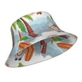 thumbnail image 2 of Easygdp Gnome And Surfing Double-Sided Reflective Fisherman Hat,Sun Visor,Casual Hat,Fluorescent Hat,Suitable For Outdoor And Night Walking,Unisex, 2 of 9