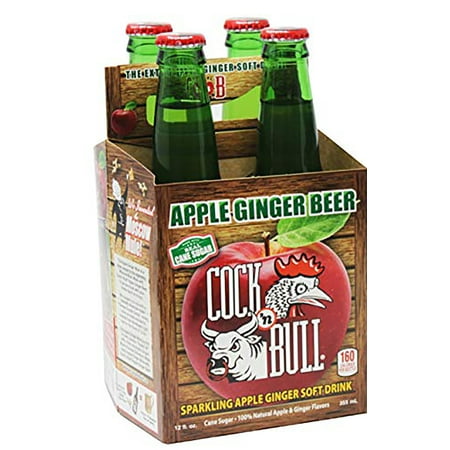 Cock n Bull Apple Ginger Beer | 100% Natural Apple and Ginger Flavors | Perfect for Moscow Mules, Dark and Stormy Cocktails and Hot Toddys | Non-alcoholic