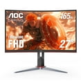 thumbnail image 1 of Monitor AOC C24G1A, 24 pulgadas, curvo, sin marco, FHD, 165 Hz, 1 of 6