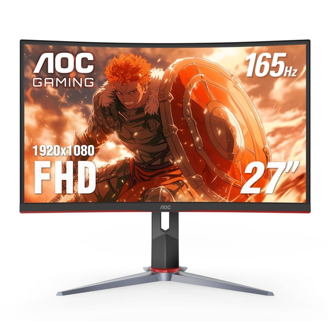 Monitor AOC C24G1A, 24 pulgadas, curvo, sin marco, FHD, 165 Hz