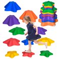 thumbnail image 1 of CoSoTower 11PCs Larger Size Balance Stepping Stones for Kids with Non-slip Bottom, Stackable Obstacle Course Outdoor Indoor, Play River Rocks with Starfish Style, 1 of 7