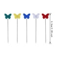 thumbnail image 2 of OFFIGAM 100Pcs Flower Push Pin Plum Blossom Shape Metal For Jewelry Making Supplies, 2 of 8