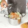 thumbnail image 6 of Walchoice 4 Quart Stockpot with Lid, Tri-Ply Stainless Steel Soup Pasta Pot, Cooking Pot for Soup Pasta Stew, Induction Compatible, 6 of 8