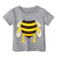 thumbnail image 3 of Toddler Girl Shirts 2t Crew Neck Short Sleeve T Shirts Active Cute Cartoon Print Sports T-Shirt Clothes for Children 10-11 Years, 3 of 3