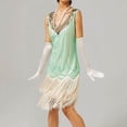 thumbnail image 1 of WILLBEST Vestidos de Verano para Mujer, Vestido Vintage Sexy sin Mangas para Mujer, Vestido de Fiesta de Noche de Lentejuelas con Cuentas y Borlas Dobles de Los Años 20 2025 Grande, 1 of 3