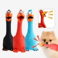 thumbnail image 5 of Rubber Squeeze Shrilling Screaming Chicken Dog Toy T7Q6, 5 of 7